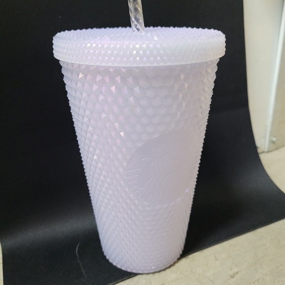 Spiked icy white iridescent cold cup 16oz  Starbucks. - Picture 6 of 8